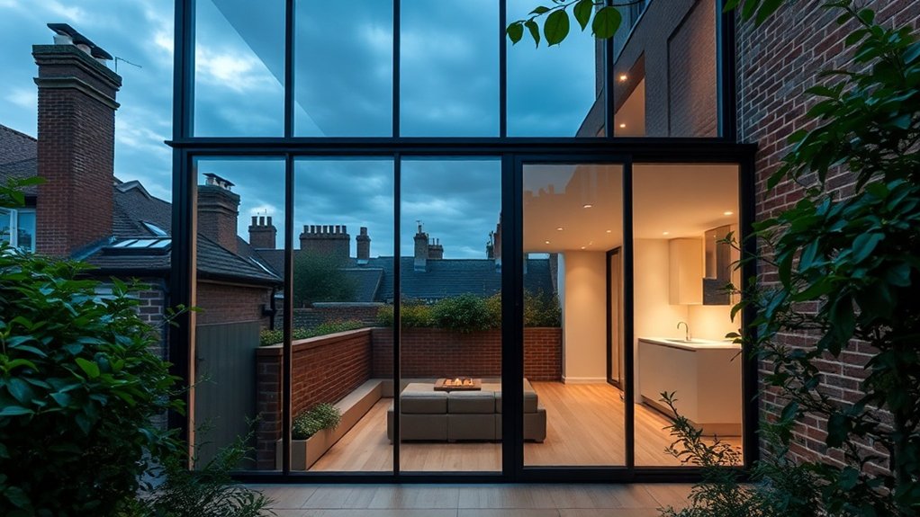 Glass Extension Walls Ascot