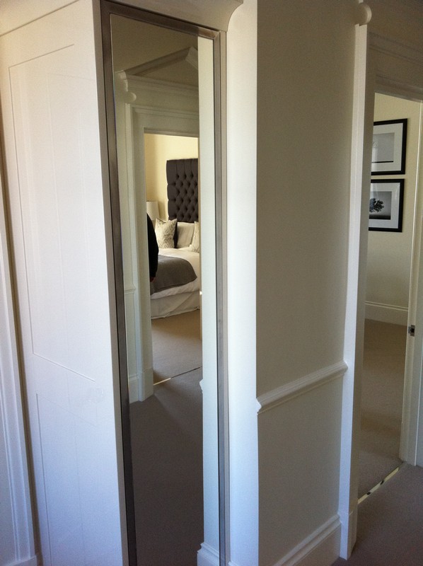 Full-length wardrobe mirror fitted in Ascot home